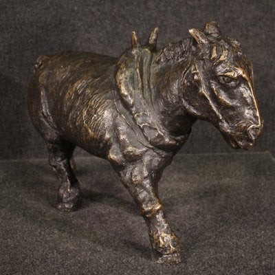 French Artist, Large Donkey Sculpture, 20th Century, Bronze-RP-1773197