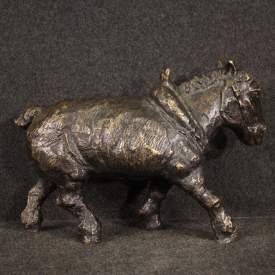 French Artist, Large Donkey Sculpture, 20th Century, Bronze-RP-1773197