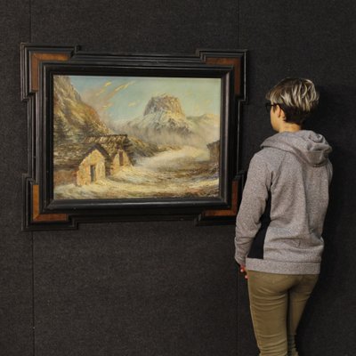 French Artist, Mountain Landscape, 1960, Oil on Board, Framed-RP-1822466