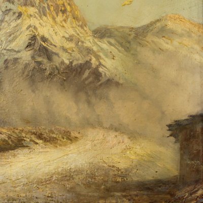 French Artist, Mountain Landscape, 1960, Oil on Board, Framed-RP-1822466