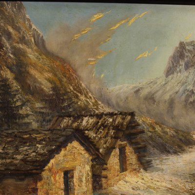 French Artist, Mountain Landscape, 1960, Oil on Board, Framed-RP-1822466