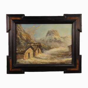 French Artist, Mountain Landscape, 1960, Oil on Board, Framed-RP-1822466