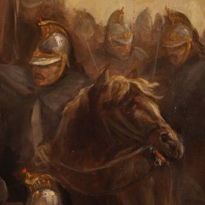 French Artist, Soldiers and Horse, 1880, Oil on Canvas-RP-1811010