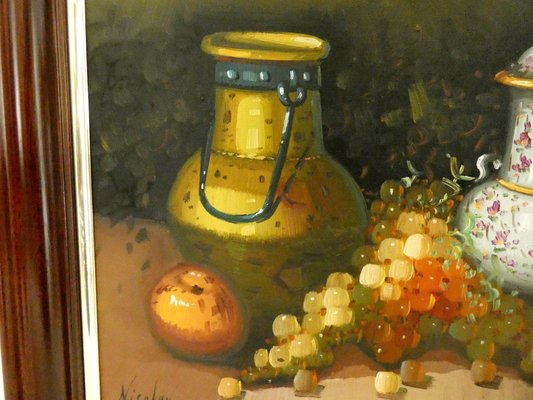 French Artist, Still Life, Oil on Canvas, 1960s, Framed-ZPI-1700647