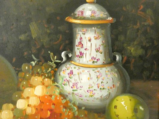 French Artist, Still Life, Oil on Canvas, 1960s, Framed-ZPI-1700647