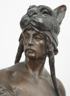 French Artist, Vercingetorix, Early 20th Century, Patinated Bronze Sculpture-KKK-1821629