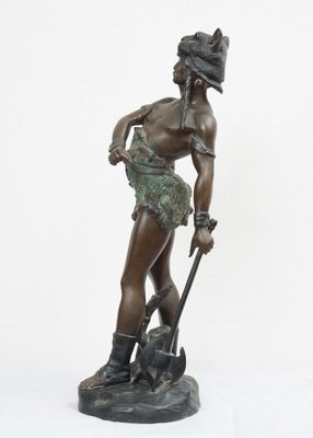 French Artist, Vercingetorix, Early 20th Century, Patinated Bronze Sculpture-KKK-1821629