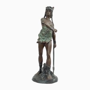 French Artist, Vercingetorix, Early 20th Century, Patinated Bronze Sculpture-KKK-1821629