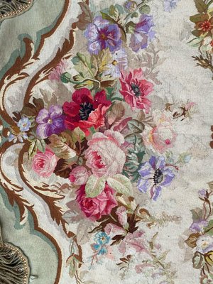 French Aubusson Valance Tapestry-YMM-1157516