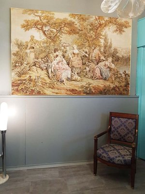 French Baroque Aubusson Style Wall Tapestry, 1960s-POM-857763