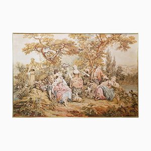 French Baroque Aubusson Style Wall Tapestry, 1960s-POM-857763