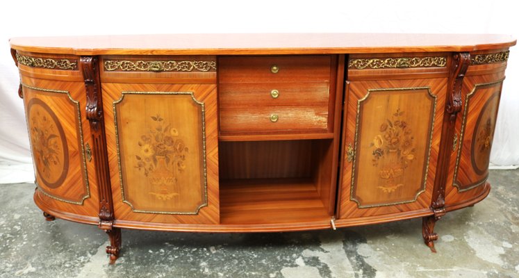 French Baroque Style Five-Door Sideboard, 1980s-IYX-2032374