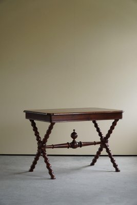 French Baroque Style Sculptural Desk in Stained Pine, 1890s-MXF-1378102