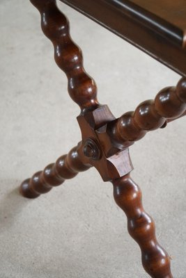 French Baroque Style Sculptural Desk in Stained Pine, 1890s-MXF-1378102