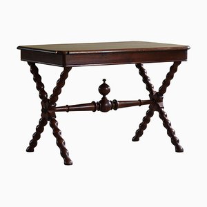 French Baroque Style Sculptural Desk in Stained Pine, 1890s-MXF-1378102