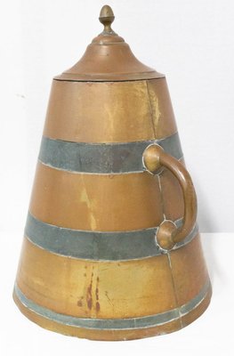 French Basque Decorative Zinc & Copper Water Holder / Herrade, 19th Century-RIU-899748