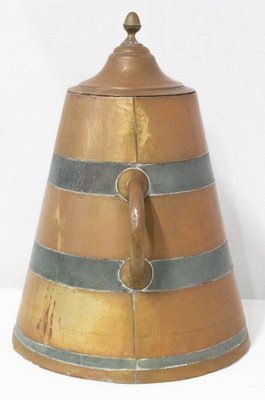 French Basque Decorative Zinc & Copper Water Holder / Herrade, 19th Century-RIU-899748