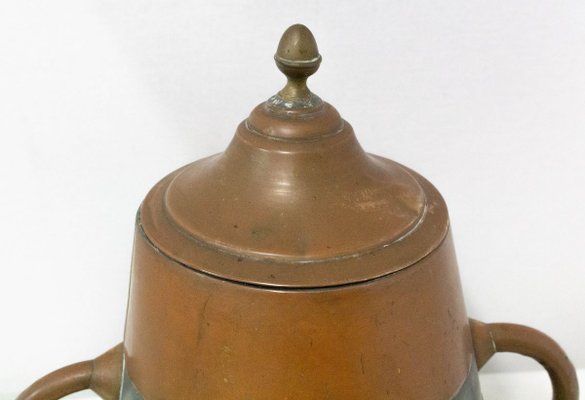 French Basque Decorative Zinc & Copper Water Holder / Herrade, 19th Century-RIU-899748