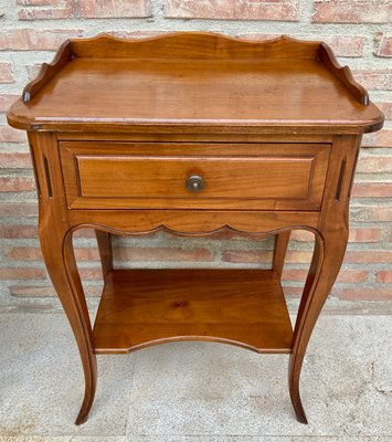 French Bedside Tables with a Drawer, 1900s, Set of 2-NOU-1440971