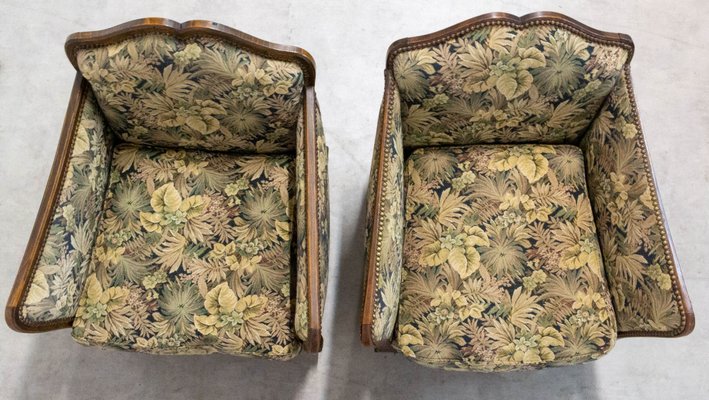 French Beech Armchairs, Early 20th Century, Set of 2-RIU-901311