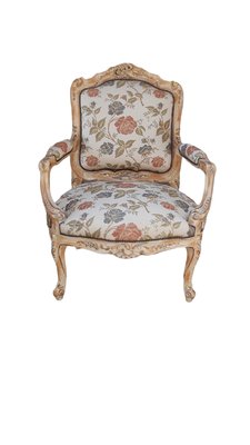 French Bergere Chairs in Floral Fabric, Set of 2-TCS-1347928