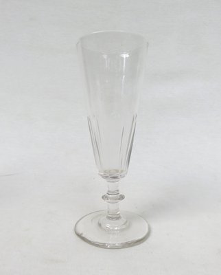 French Biedermeier Handblown Champagne Flutes, Set of 6-EY-1059246