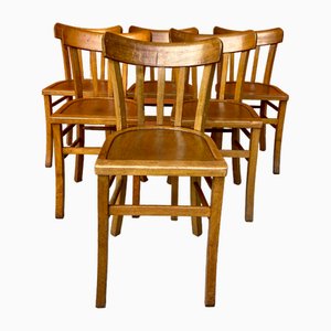 French Bistro Chairs, 1950s, Set of 6-GQM-2020124