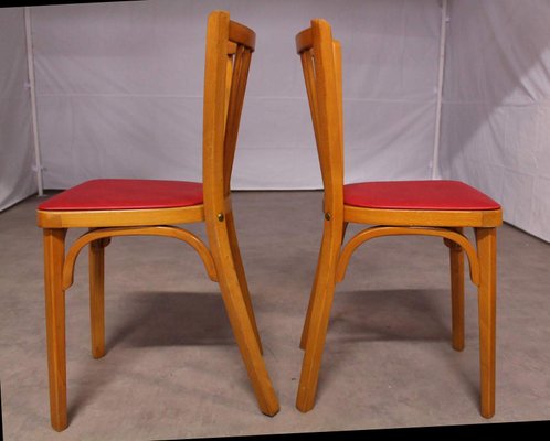 French Bistro Dining Chairs by Baumann France, 1950s, Set of 2-RIU-589409