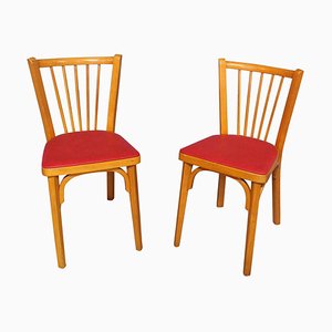 French Bistro Dining Chairs by Baumann France, 1950s, Set of 2-RIU-589409