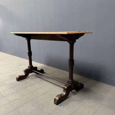 French Bistro Table with Light Elm Wooden Top-NPL-2028663