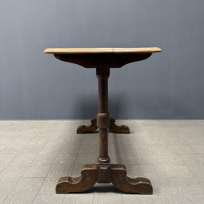 French Bistro Table with Light Elm Wooden Top-NPL-2028663