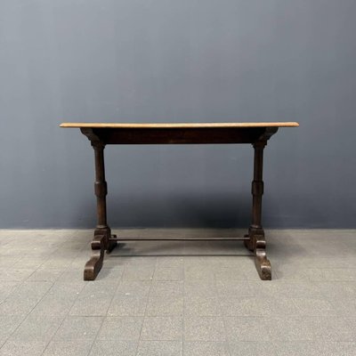 French Bistro Table with Light Elm Wooden Top-NPL-2028663