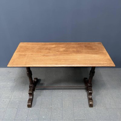 French Bistro Table with Light Elm Wooden Top-NPL-2028663