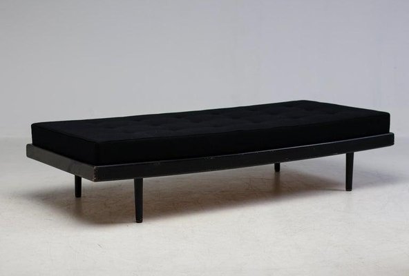 French Black Daybed or Single Bed, 1960s-WN-1717392