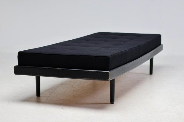 French Black Daybed or Single Bed, 1960s-WN-1717392