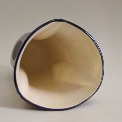 French Blue & Beige Ceramic Vase from Verceram, 1960s-SY-1179215