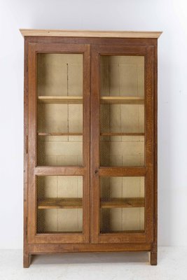 French Bookcase with Brass Mesh Doors, Late 19th Century-RIU-1328436