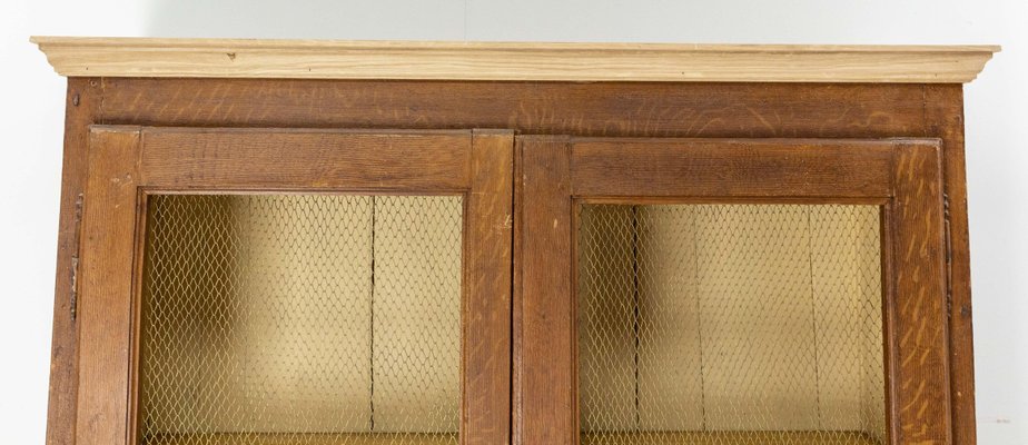 French Bookcase with Brass Mesh Doors, Late 19th Century-RIU-1328436