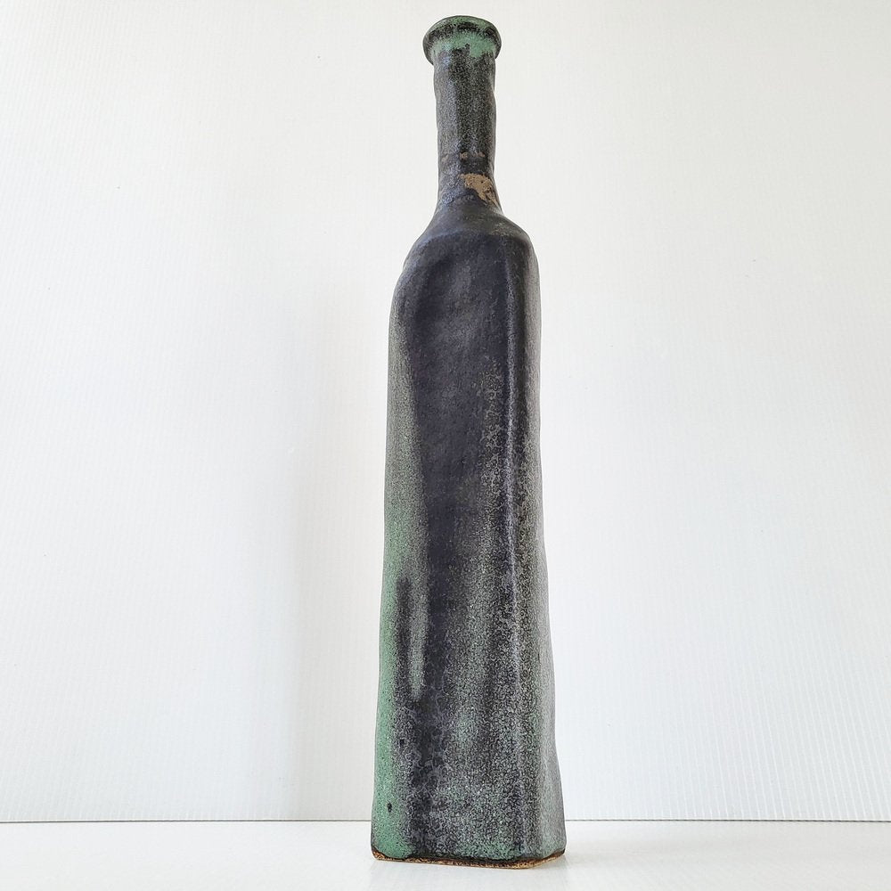 French Bottle-Shaped Vase in Sandstone, 1970s