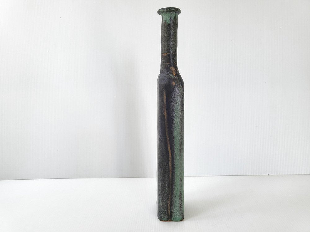 French Bottle-Shaped Vase in Sandstone, 1970s