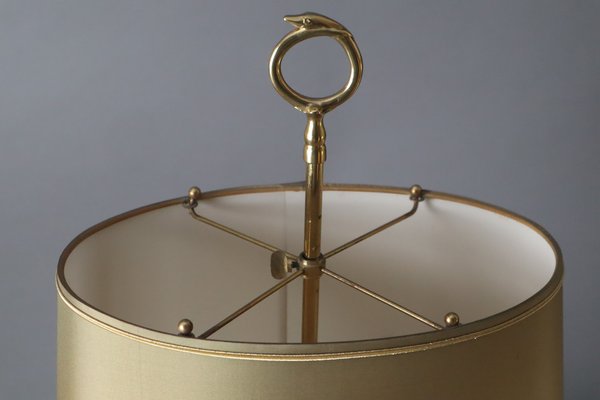 French Bouillotte Brass Table Lamp, 1970s-ESB-1792547