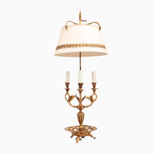 French Bouillotte Table Lamp with Swans, 1910s-DUM-1755795