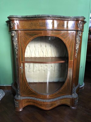 French Boulle with Marble Top, 1950s-OLY-826551