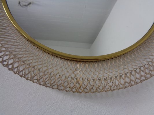 French Brass and Metal Mirror, 1960s-RDW-2041716