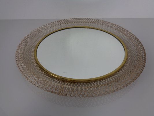 French Brass and Metal Mirror, 1960s-RDW-2041716