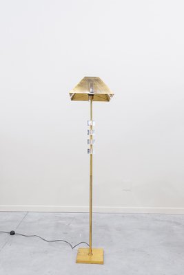 French Brass and Methacrylate Floor Lamp, 1980s-UJE-1401233