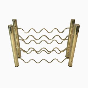 French Brass Bottles Rack, 1970s-BA-658400