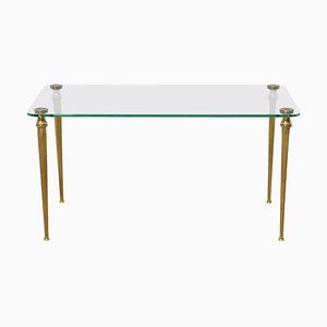 French Brass Coffee Table, 1970s-KL-620338