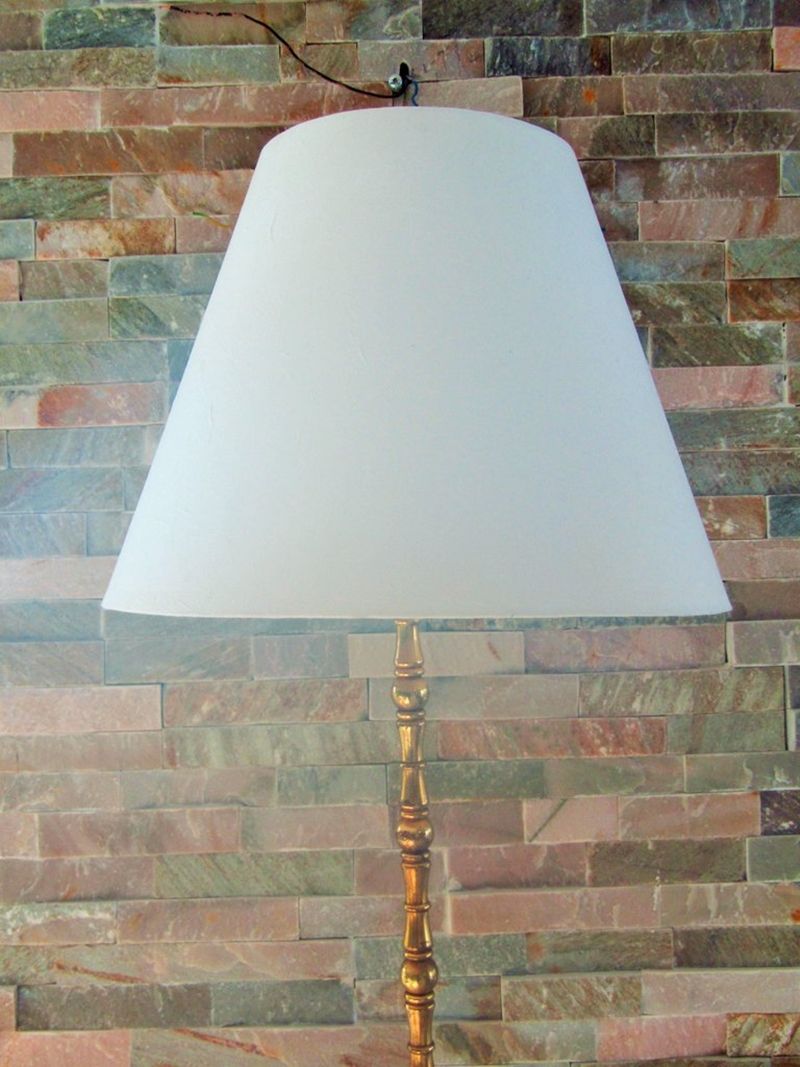 French Brass Floor Lamp from Maison Baguès, 1950s