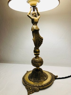 French Brass Lamp, 1950s-RZY-1111094